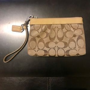 Coach wristlet pouch